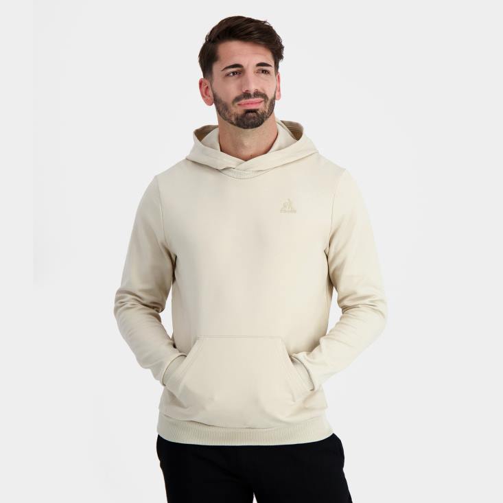 hombres ropa Le Coq Sportif sudadera con capucha marr n XTNL9